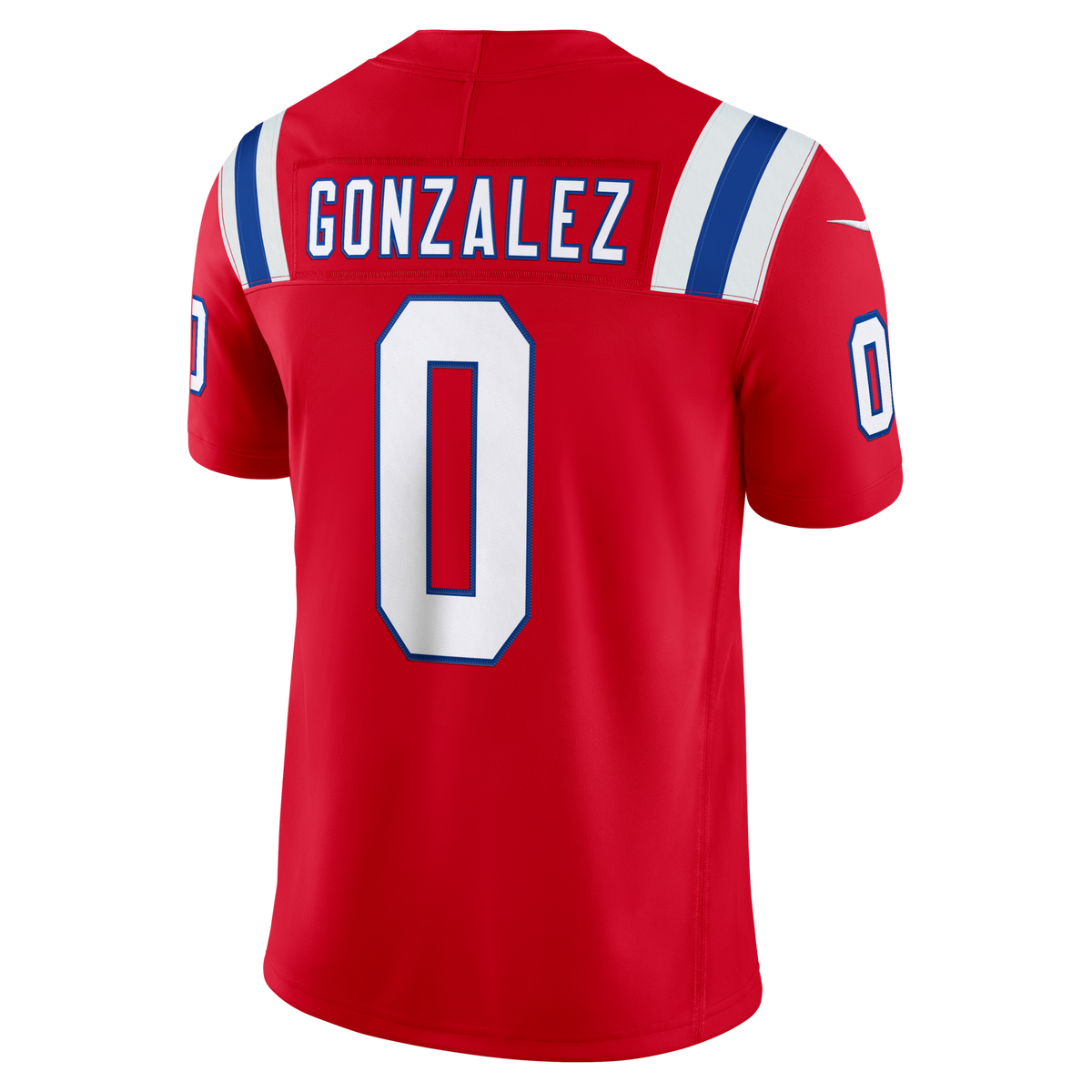 New England Patriots Christian Gonzalez Nike Red Alternate Vapor F.U.S.E. Stitched Limited Jersey
