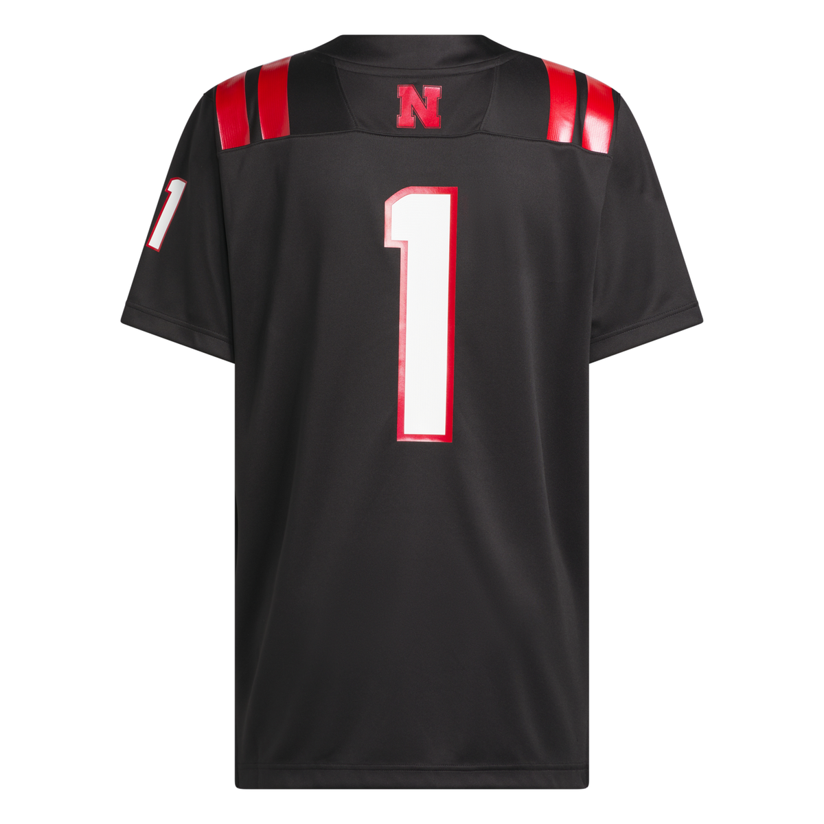 #1 Nebraska Huskers adidas Our Red Burns Brighter Premier Strategy Jersey - Black