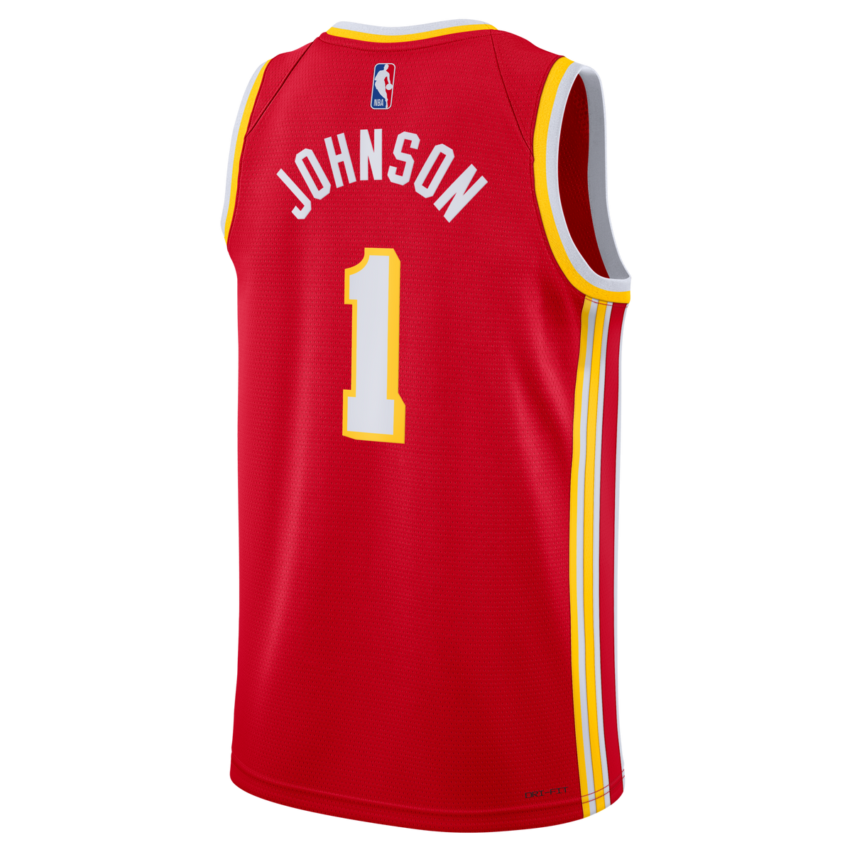Atlanta Hawks Nike Icon Edition Swingman Jersey - Red - Jalen Johnson -