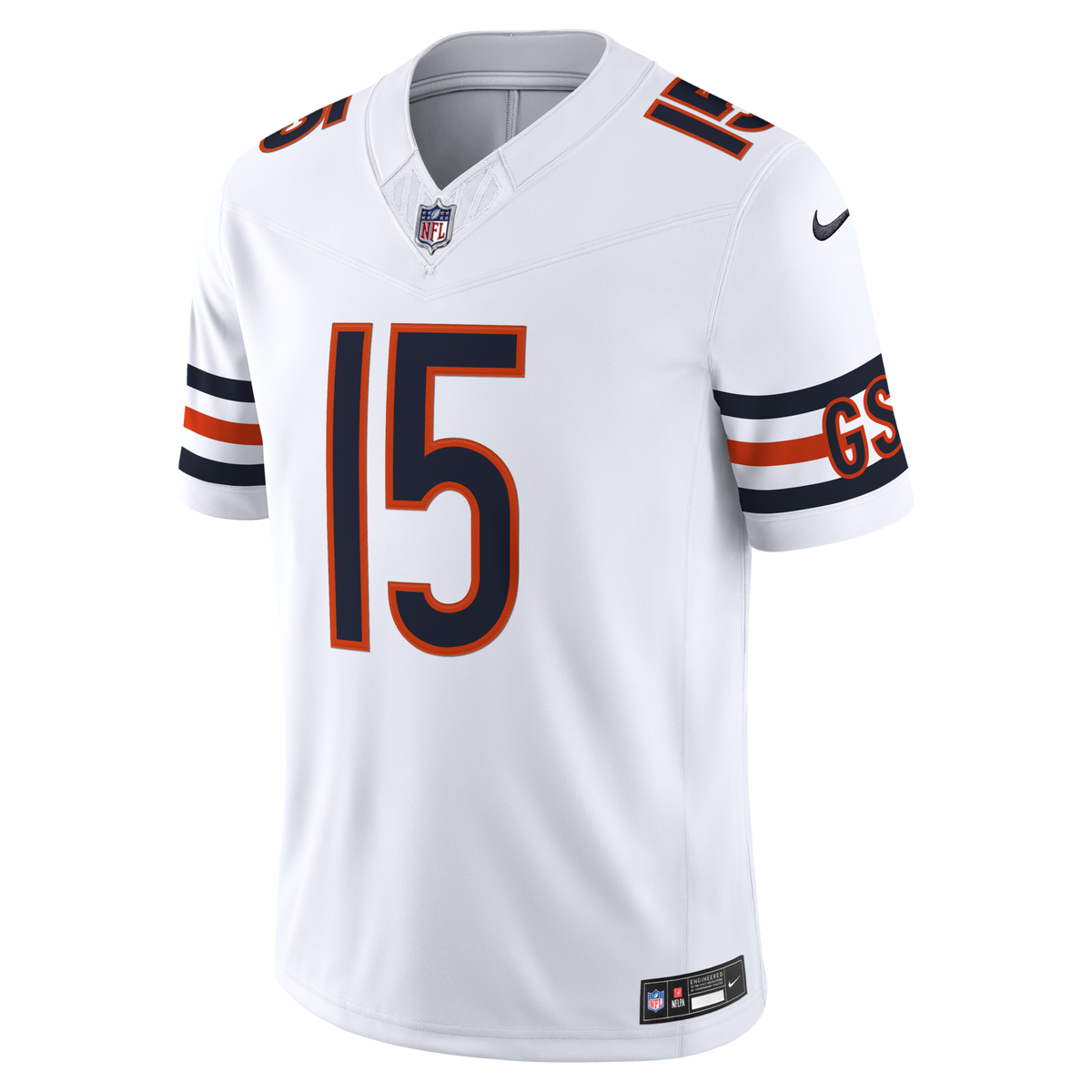 Chicago Bears Rome Odunze Nike White Vapor F.U.S.E. Stitched Limited Jersey