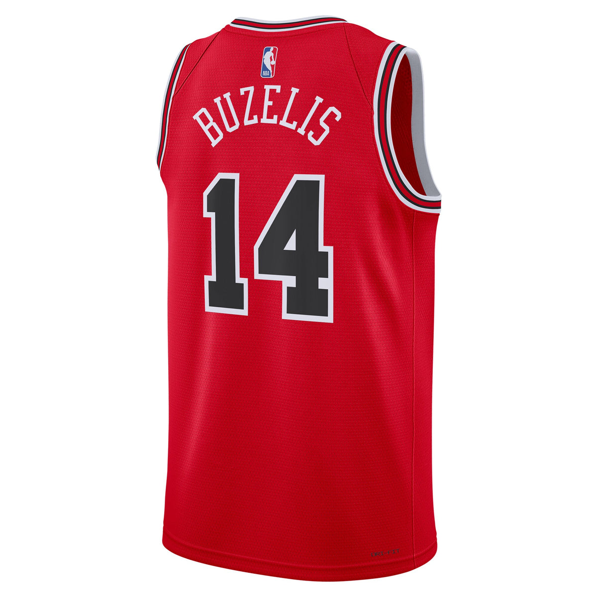 Chicago Bulls Nike Icon Swingman Jersey - Red - Matas Buzelis