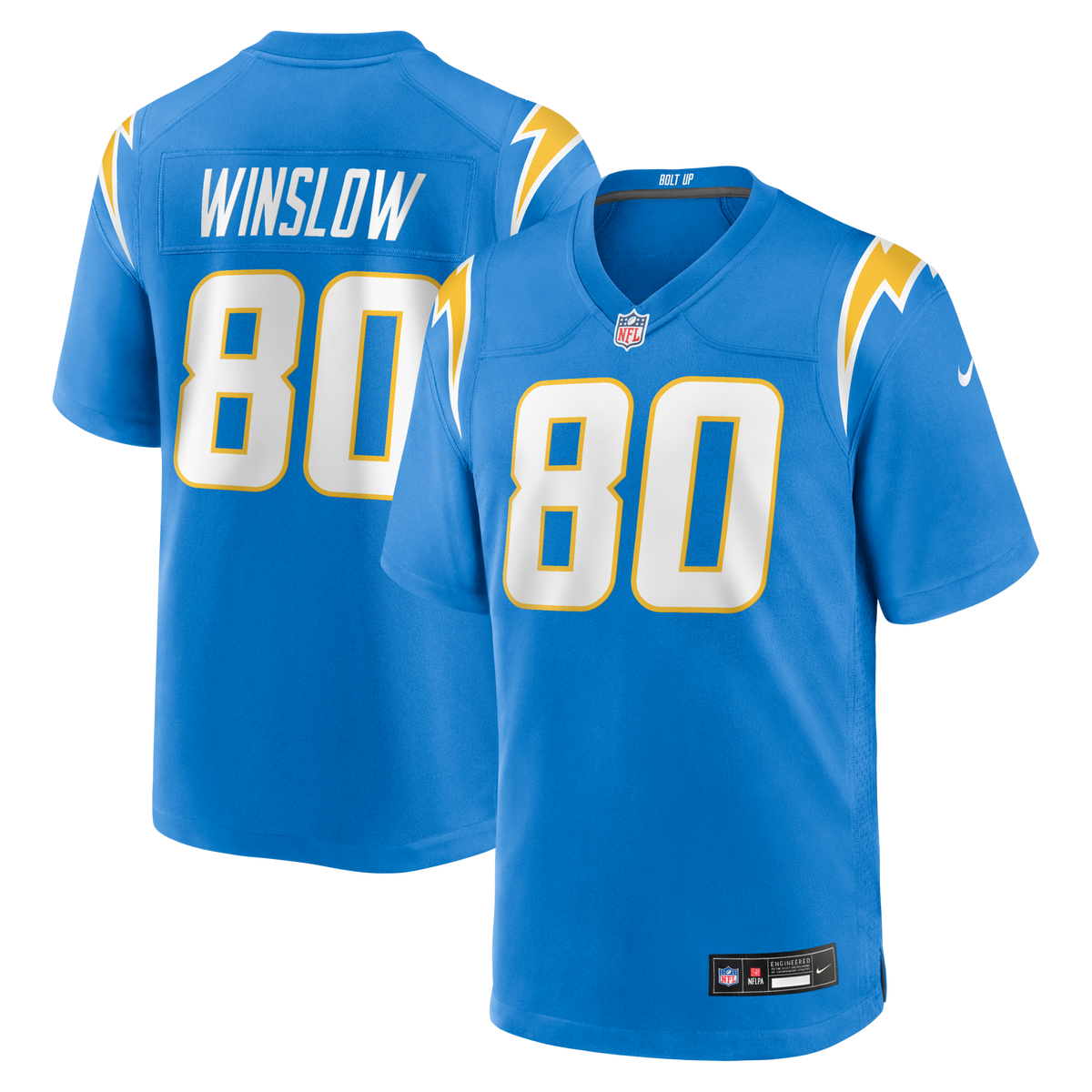 Los Angeles Chargers Kellen Winslow Nike Powder Blue Game Retired Player Jersey