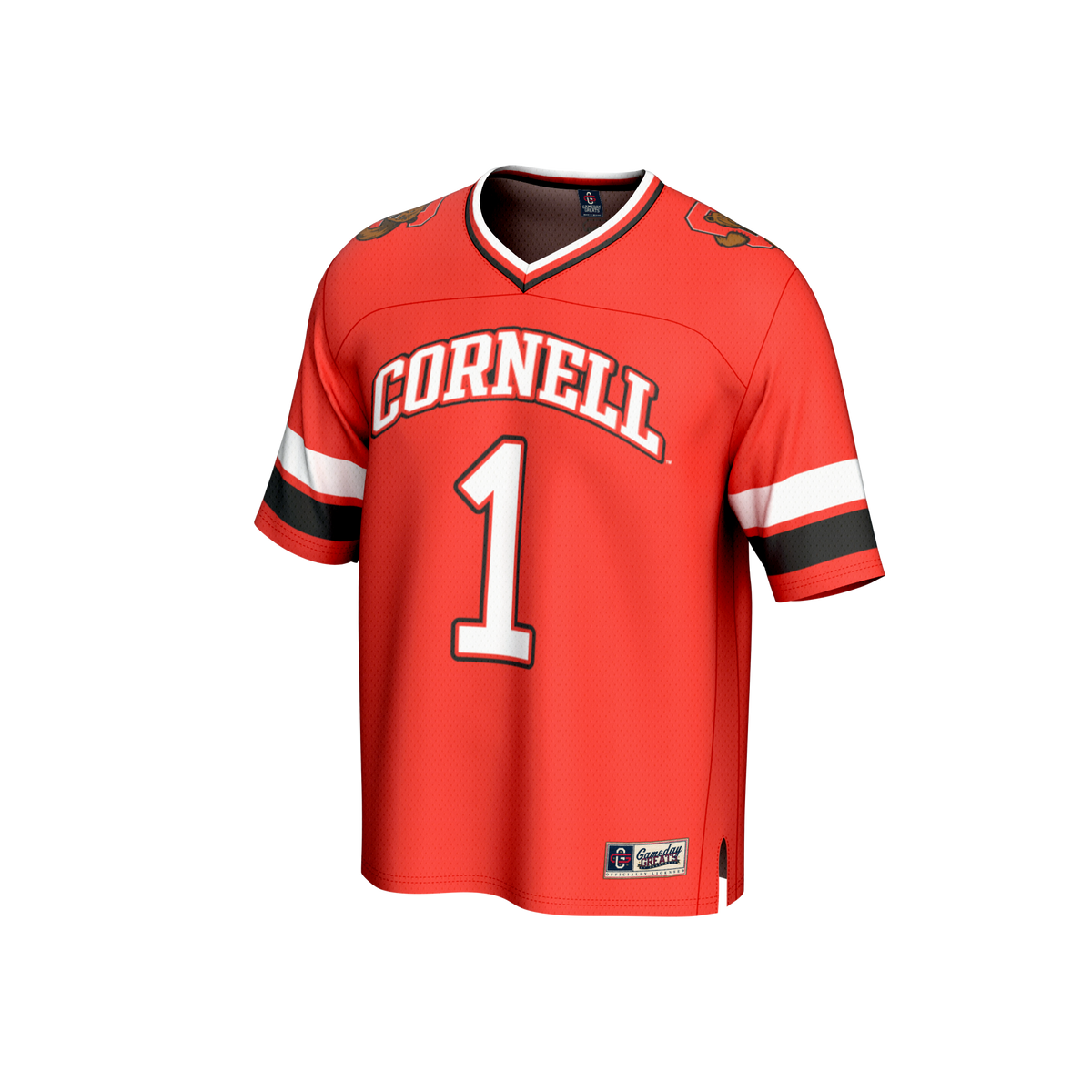 #1 Cornell Big Red GameDay Greats Collegiate Football Fashion Jersey - Red
