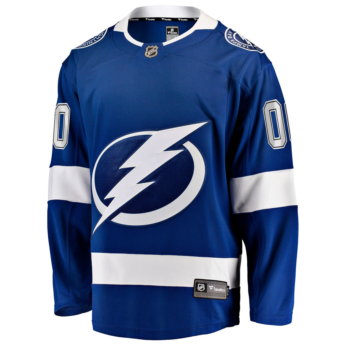 Tampa Bay Lightning Fanatics Blue Home Breakaway Custom Jersey