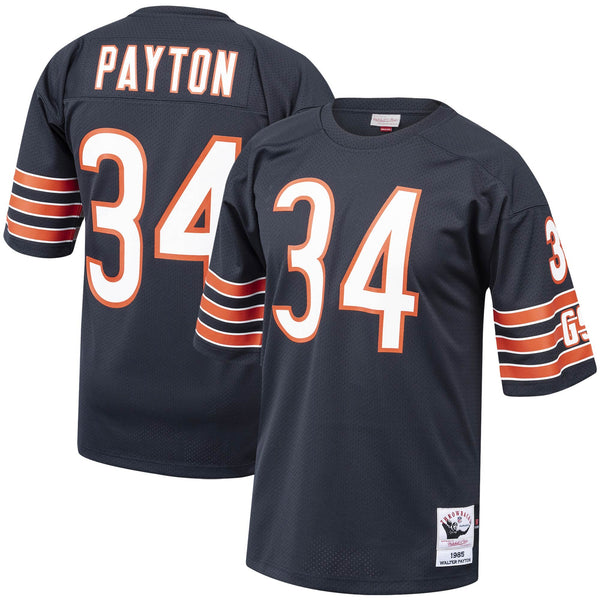 Chicago Bears 1985 Walter Payton Mitchell & Ness Navy Authentic Throwback Retired Player Jersey