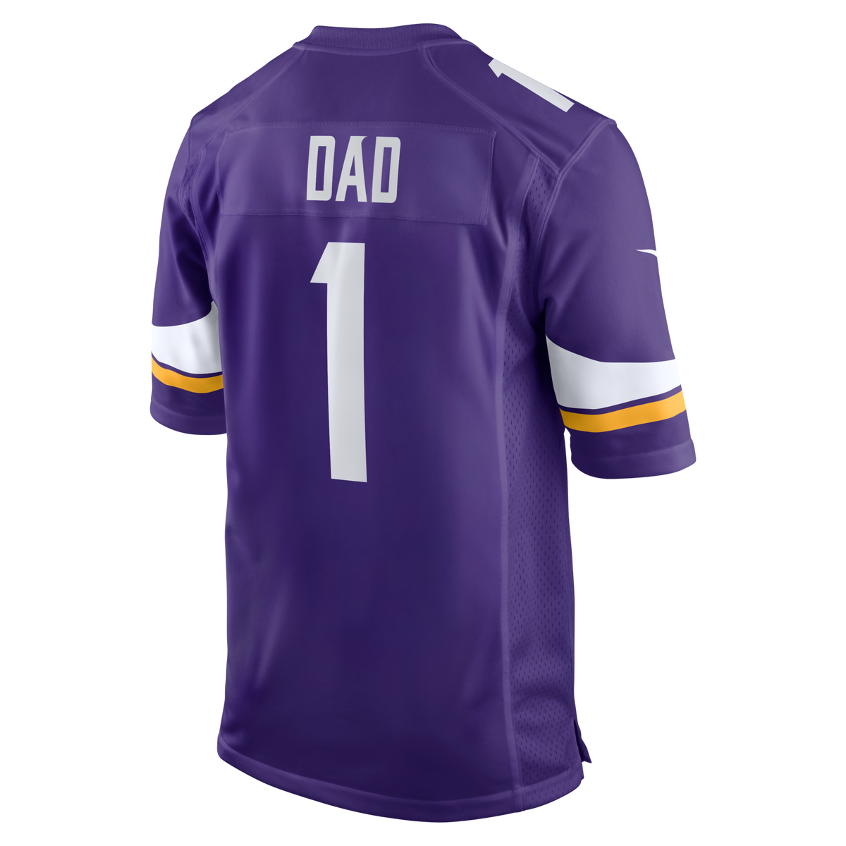 Minnesota Vikings Number 1 Dad Nike Purple Game Jersey