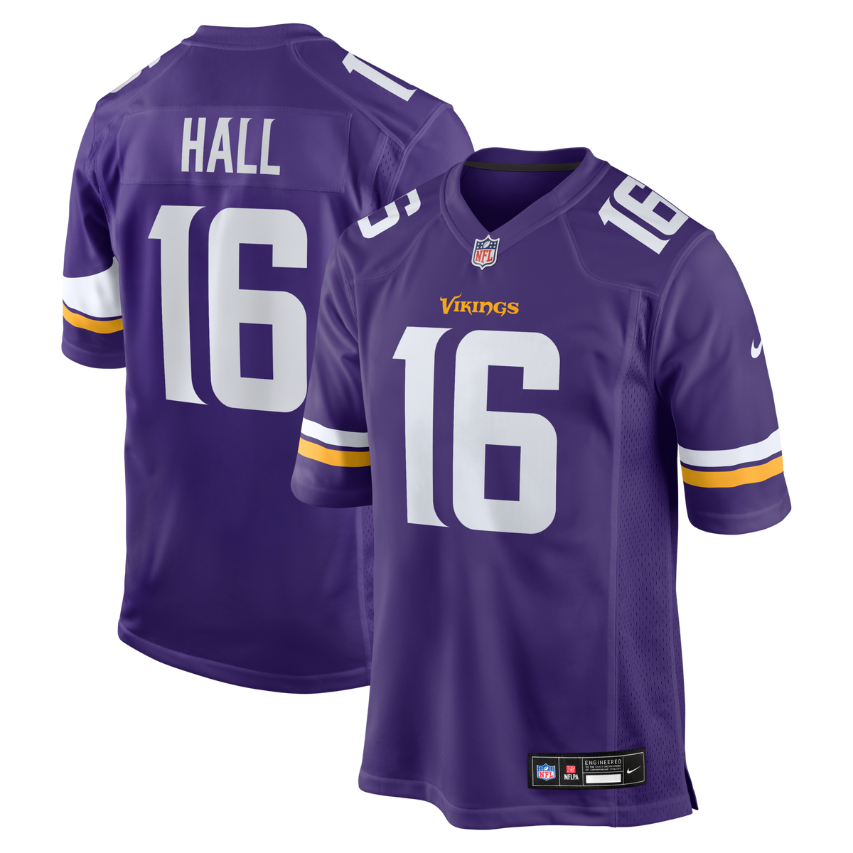 Minnesota Vikings Jaren Hall Nike Purple Game Jersey