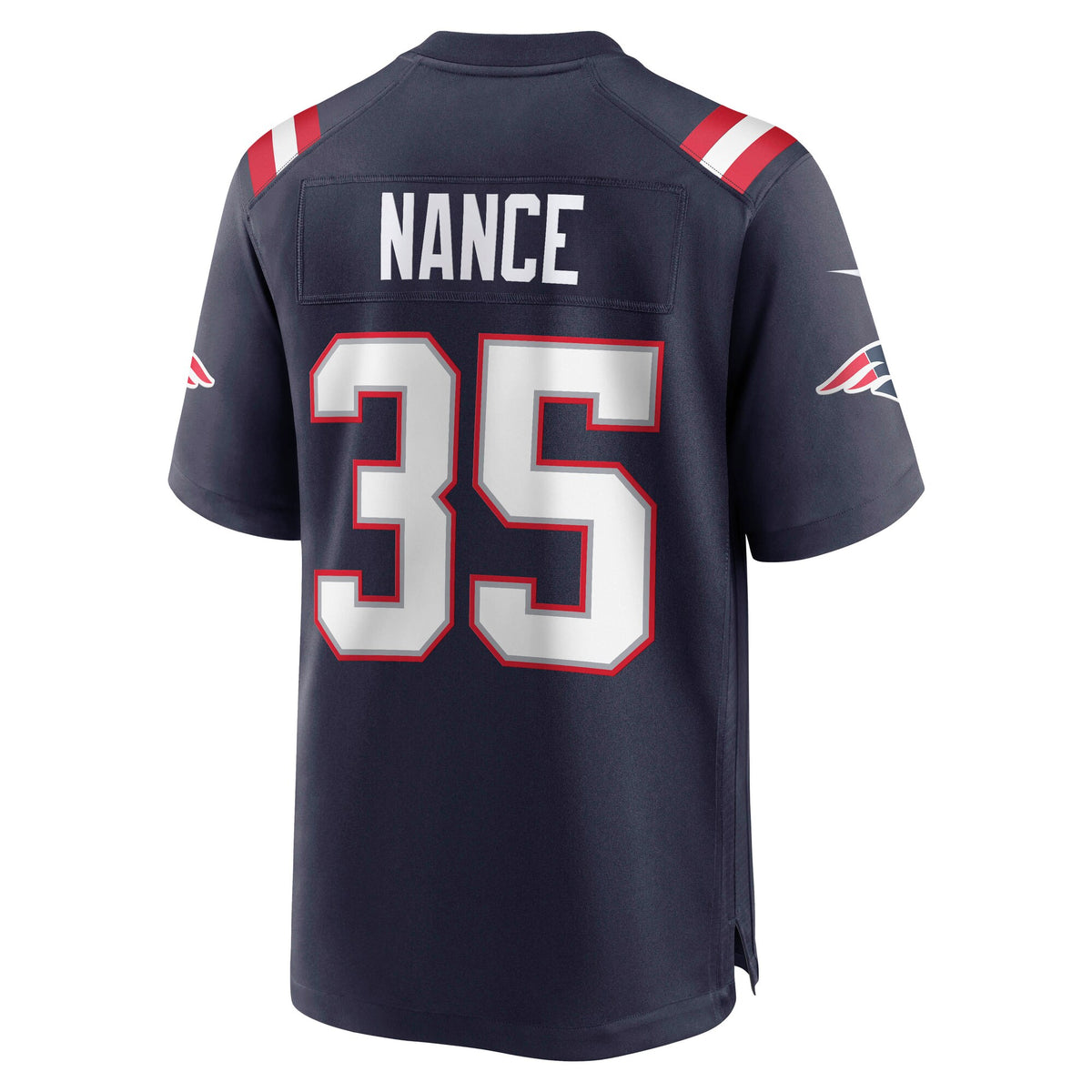 New England Patriots Jim Nance Nike Navy Retired Player Jersey