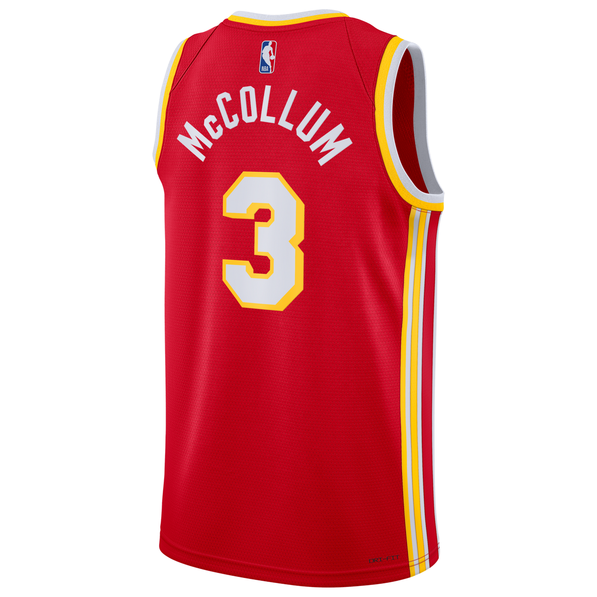 Atlanta Hawks Nike Icon Edition Swingman Jersey - Red - CJ McCollum -