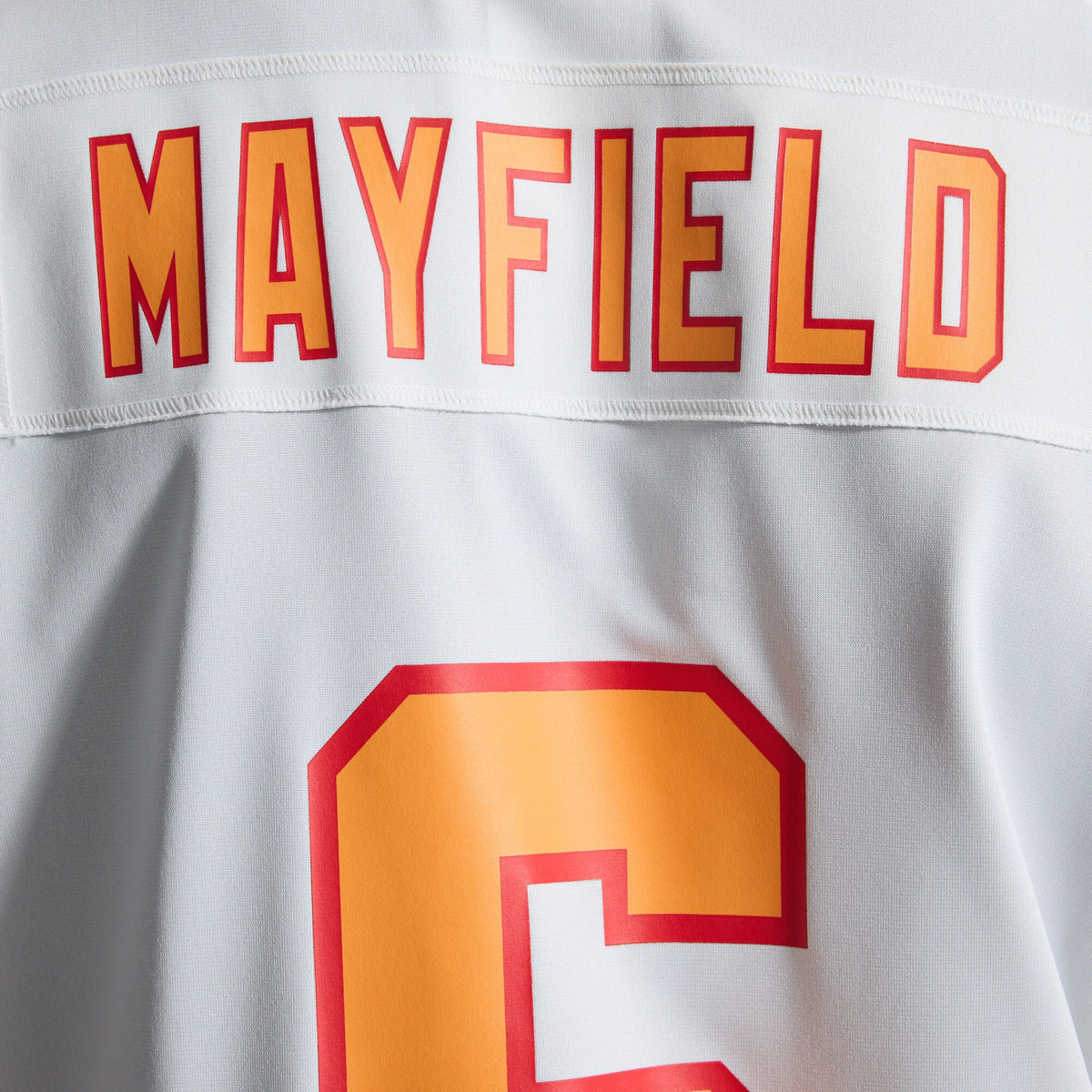 '76 Tampa Bay Buccaneers Baker Mayfield Nike White Player Game Jersey