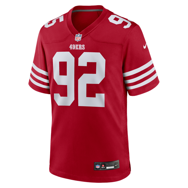 San Francisco 49ers Alfred Collins Nike Scarlet Team Game Jersey