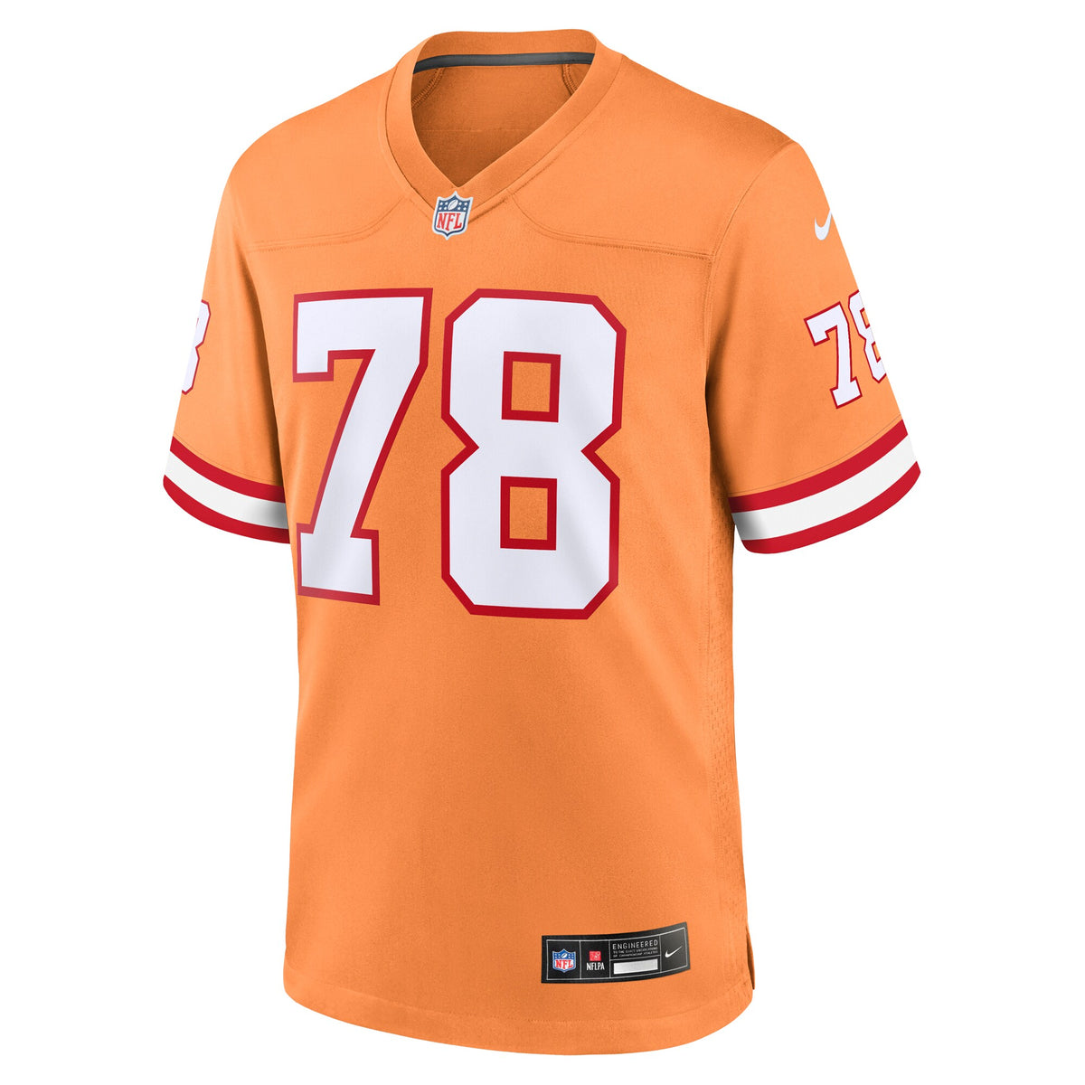 Tampa Bay Buccaneers Tristan Wirfs Nike Orange Alternate Game Jersey