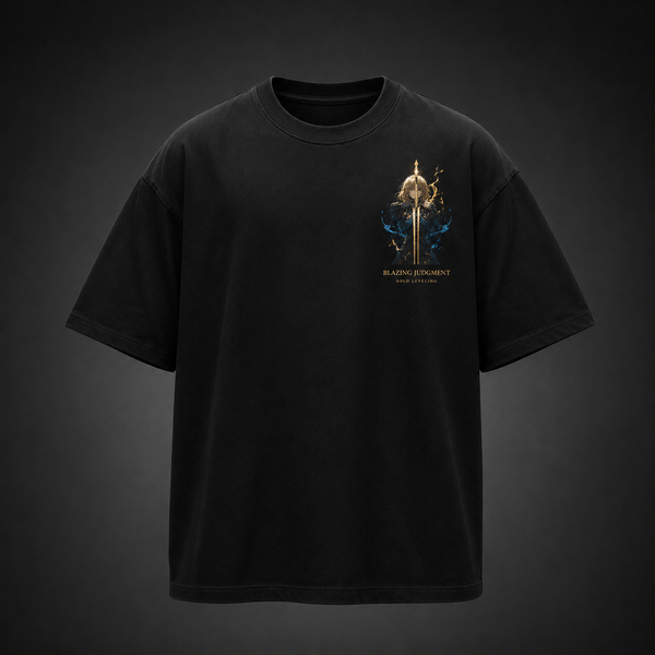 Black t-shirt with Cha Hae-In Solo Leveling Blazing Judgment graphic – photo 2