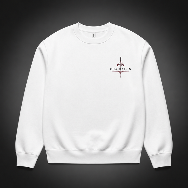 White sweatshirt with Cha Hae-In Solo Leveling Cha Hae-In S-Rank Hunter graphic – photo 2