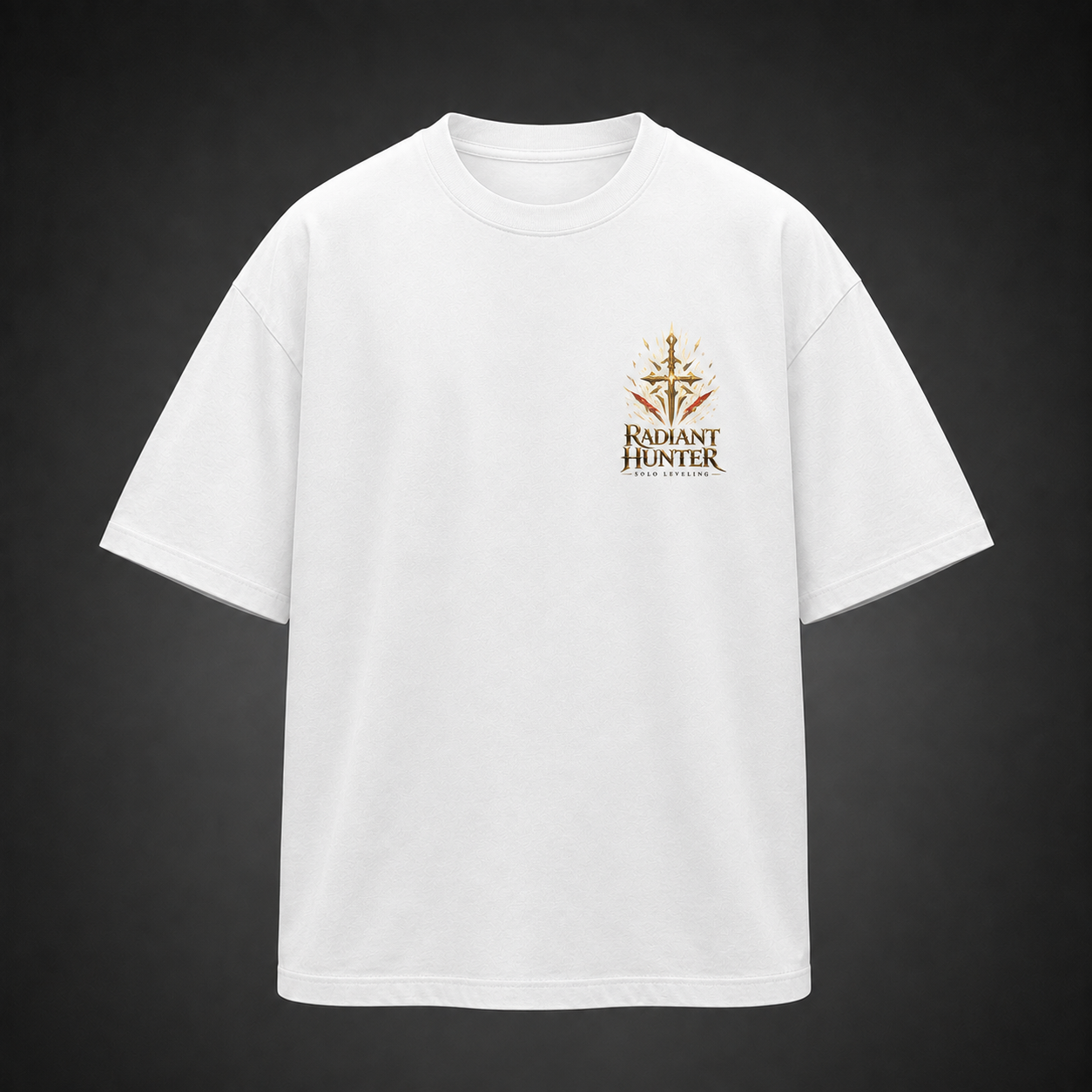 White t-shirt with Cha Hae-In Solo Leveling Radiant Hunter graphic – photo 2