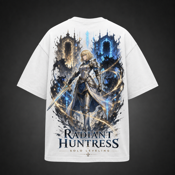 White t-shirt with Cha Hae-In Solo Leveling Radiant Huntress graphic – photo 1