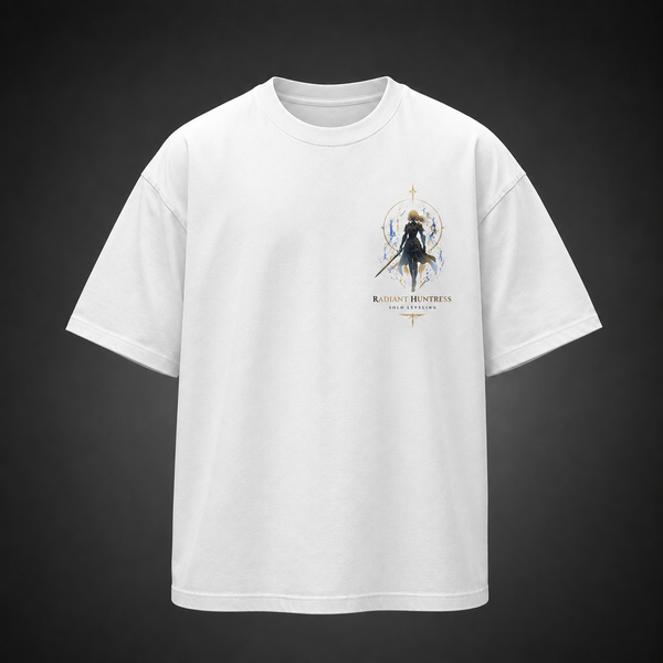 White t-shirt with Cha Hae-In Solo Leveling Radiant Huntress graphic – photo 2