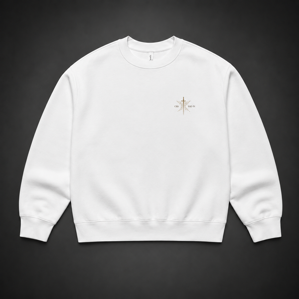 White sweatshirt with Cha Hae-In Solo Leveling S-Rank Hunter graphic – photo 2