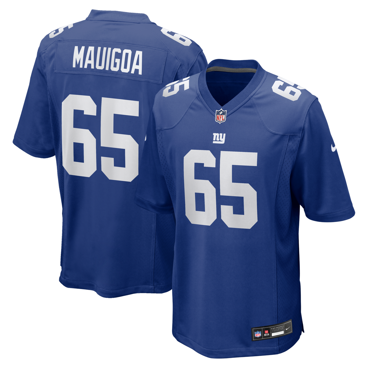 New York Giants Francis Mauigoa Nike Royal 2026 NFL Draft First Round Pick No. 10 Team Game Jersey