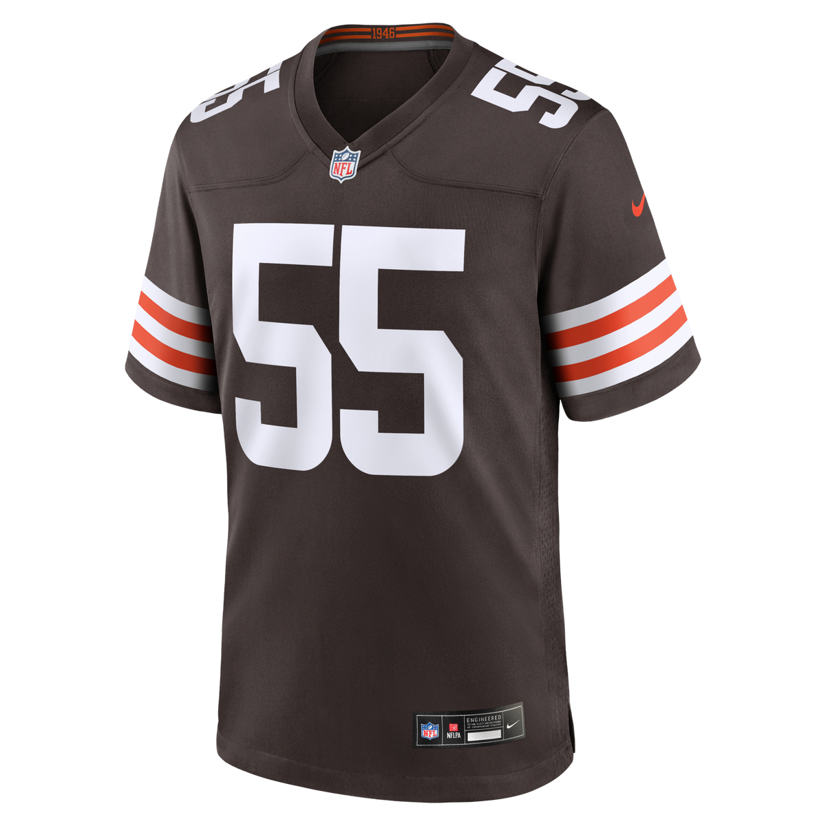 Cleveland Browns Spencer Fano Nike Brown 2026 NFL Draft First Round Pick No. 9 Team Game Jersey
