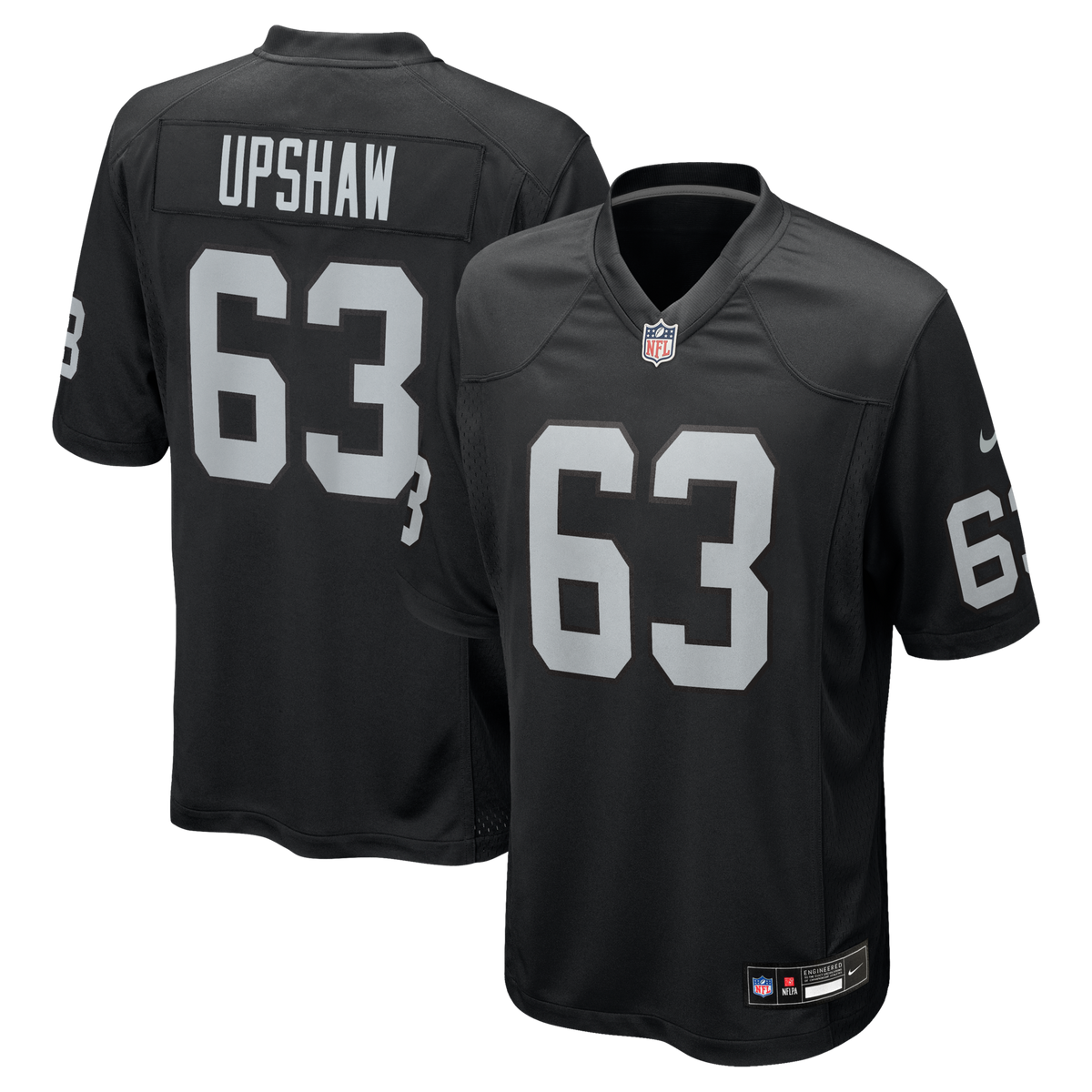 Las Vegas Raiders Gene Upshaw Nike Black Game Retired Player Jersey