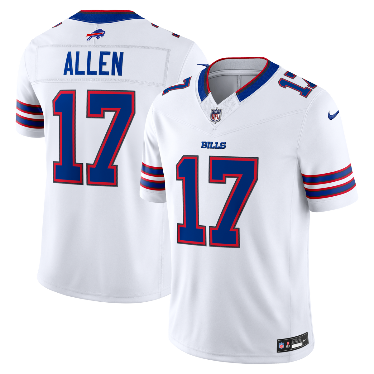 Buffalo Bills Josh Allen Nike White Vapor F.U.S.E. Stitched Limited Jersey