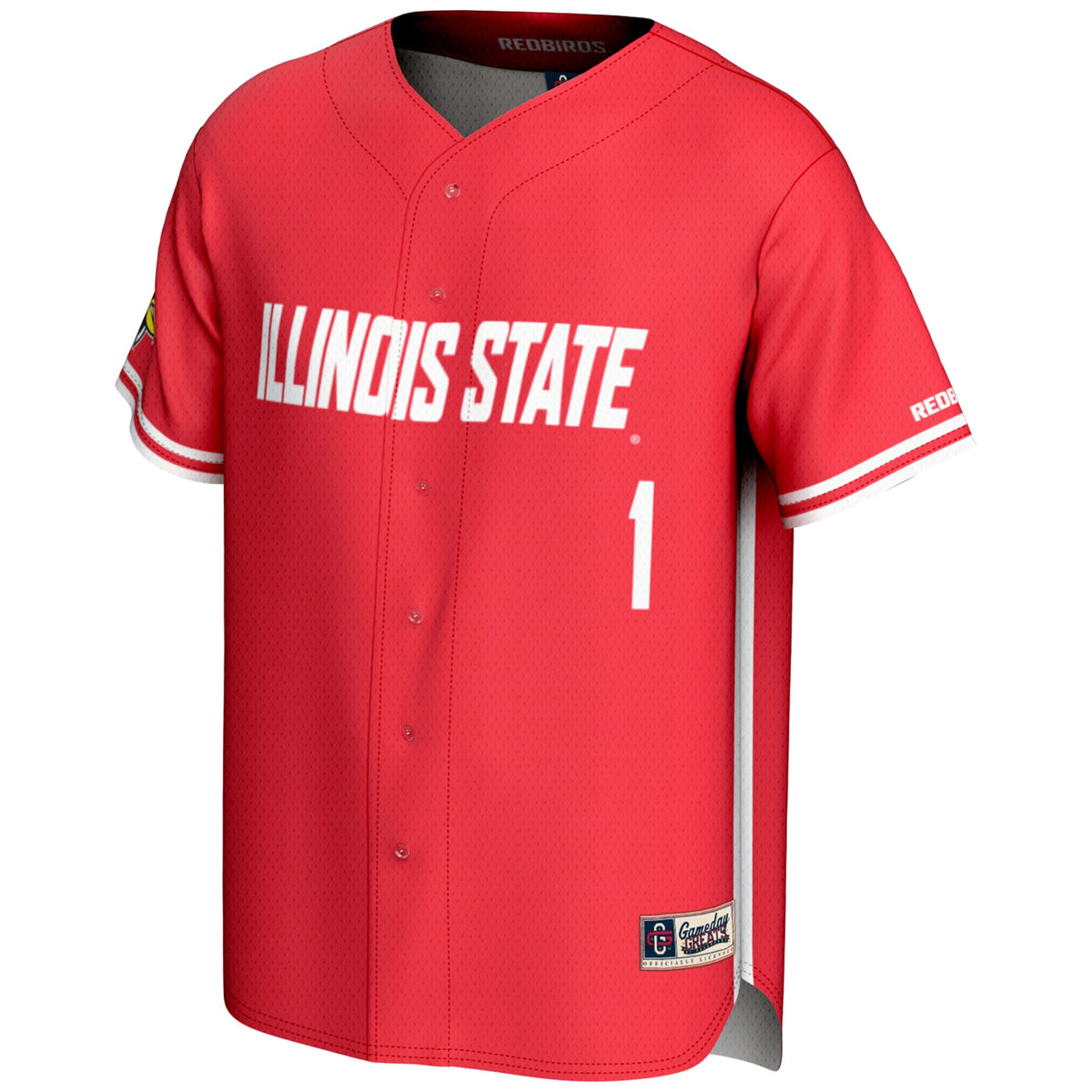 #1 Illinois State Redbirds GameDay Greats Lightweight Baseball Jersey - Red