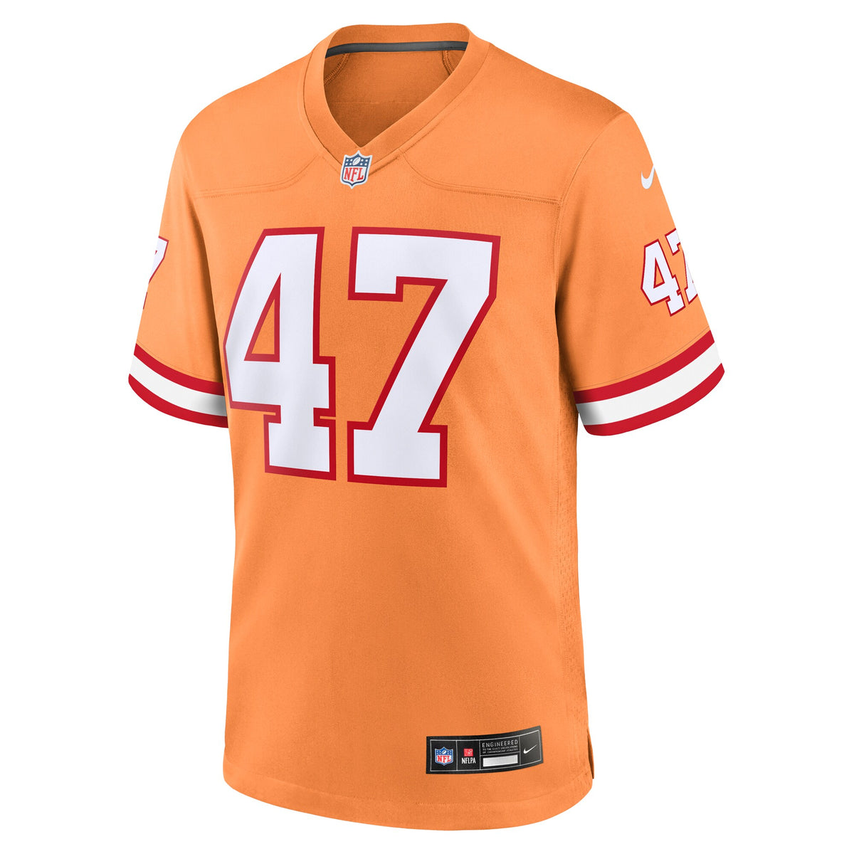 Tampa Bay Buccaneers John Lynch Nike Orange Throwback Game Jersey