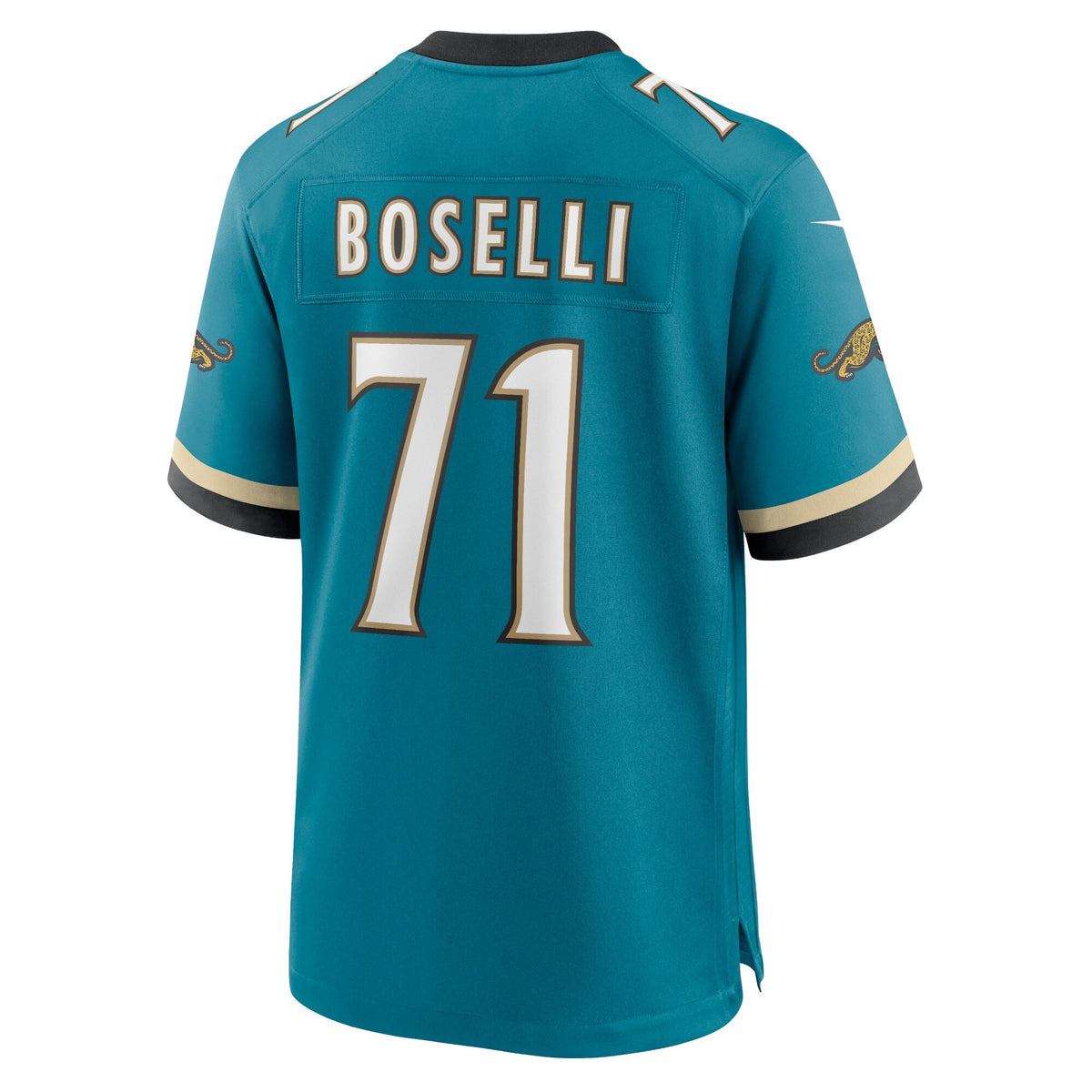 Jacksonville Jaguars Tony Boselli Nike Teal Prowler Throwback Retired Player Game Jersey