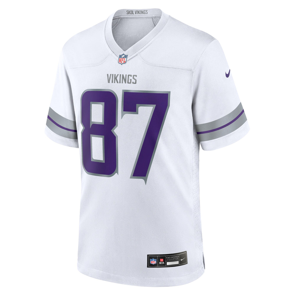 Minnesota Vikings T.J. Hockenson Nike White Alternate Game Player Jersey