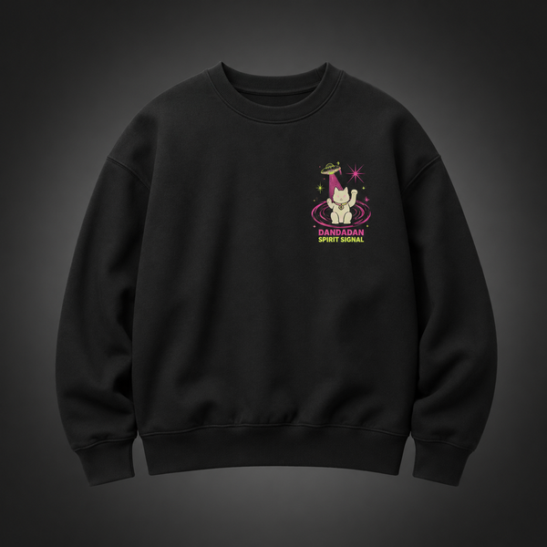 Black sweatshirt with Dandadan Occult Crew graphic – photo 2
