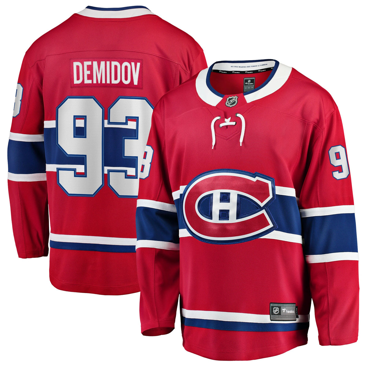 Montreal Canadiens Ivan Demidov Fanatics Red Home Breakaway Jersey