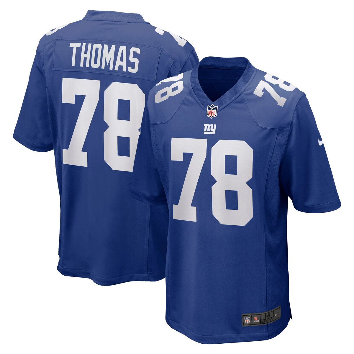 New York Giants Andrew Thomas Nike Royal Player Game Jersey