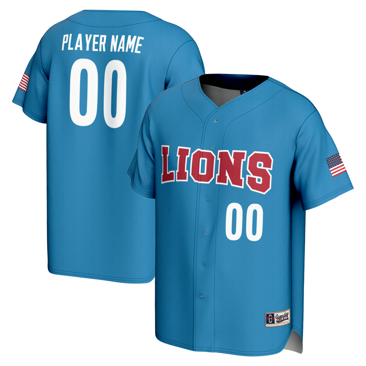 Loyola Marymount Lions GameDay Greats NIL Pick-A-Player Lightweight Baseball Jersey - Blue
