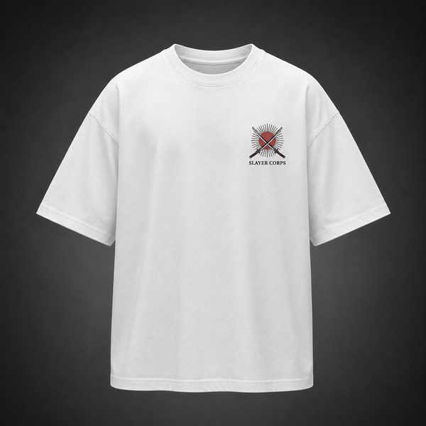 White t-shirt with Demon Slayer Breath Of Battle graphic – photo 2