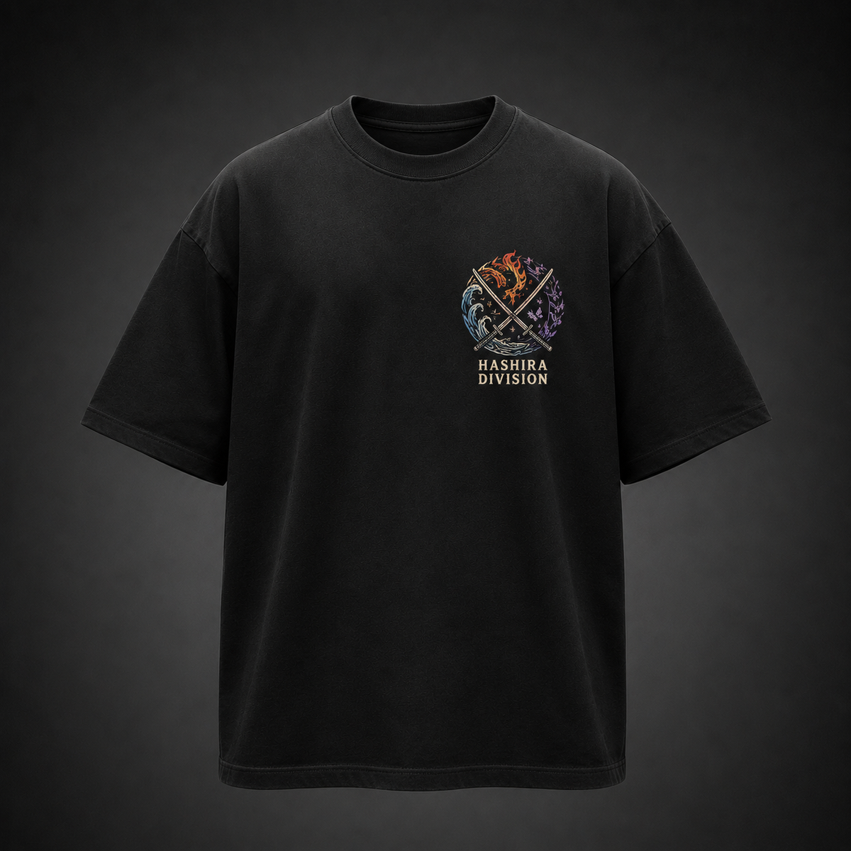 Black t-shirt with Demon Slayer Breath Of Judgment graphic – photo 2