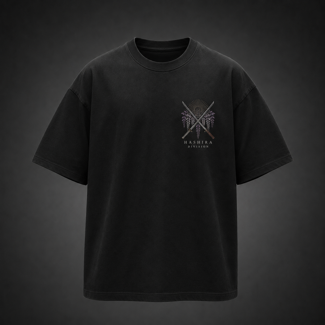 Black t-shirt with Demon Slayer Pillars Of Destiny graphic – photo 2