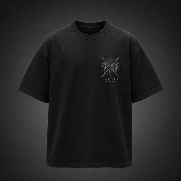 Black t-shirt with Demon Slayer Pillars Of Destiny graphic – photo 2