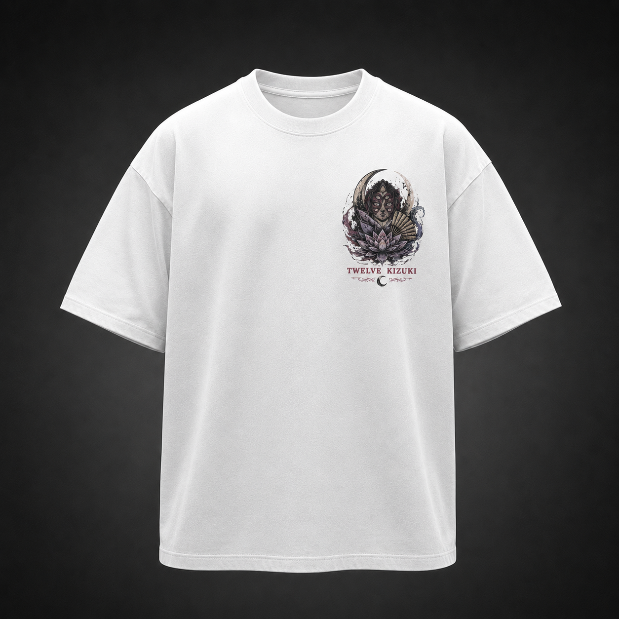 White t-shirt with Demon Slayer Upper Moon Ascension graphic – photo 2