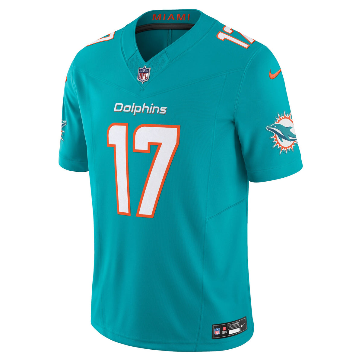Miami Dolphins Jaylen Waddle Nike Aqua Vapor F.U.S.E. Limited Jersey