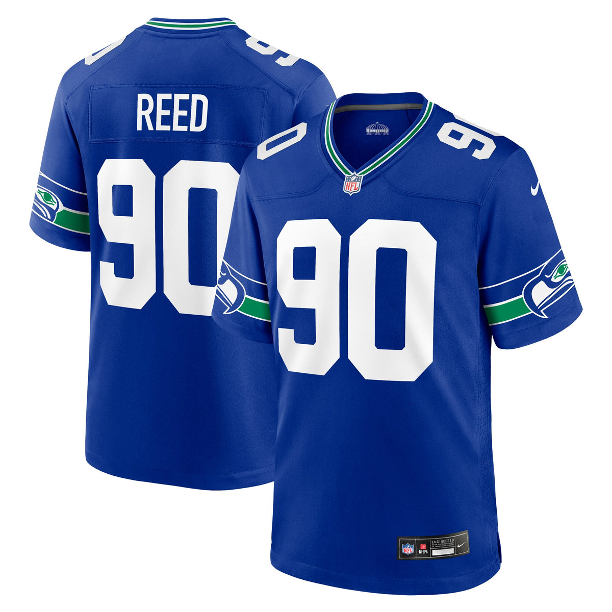 Seattle Seahawks Jarran Reed Nike Royal Alternate Game Jersey