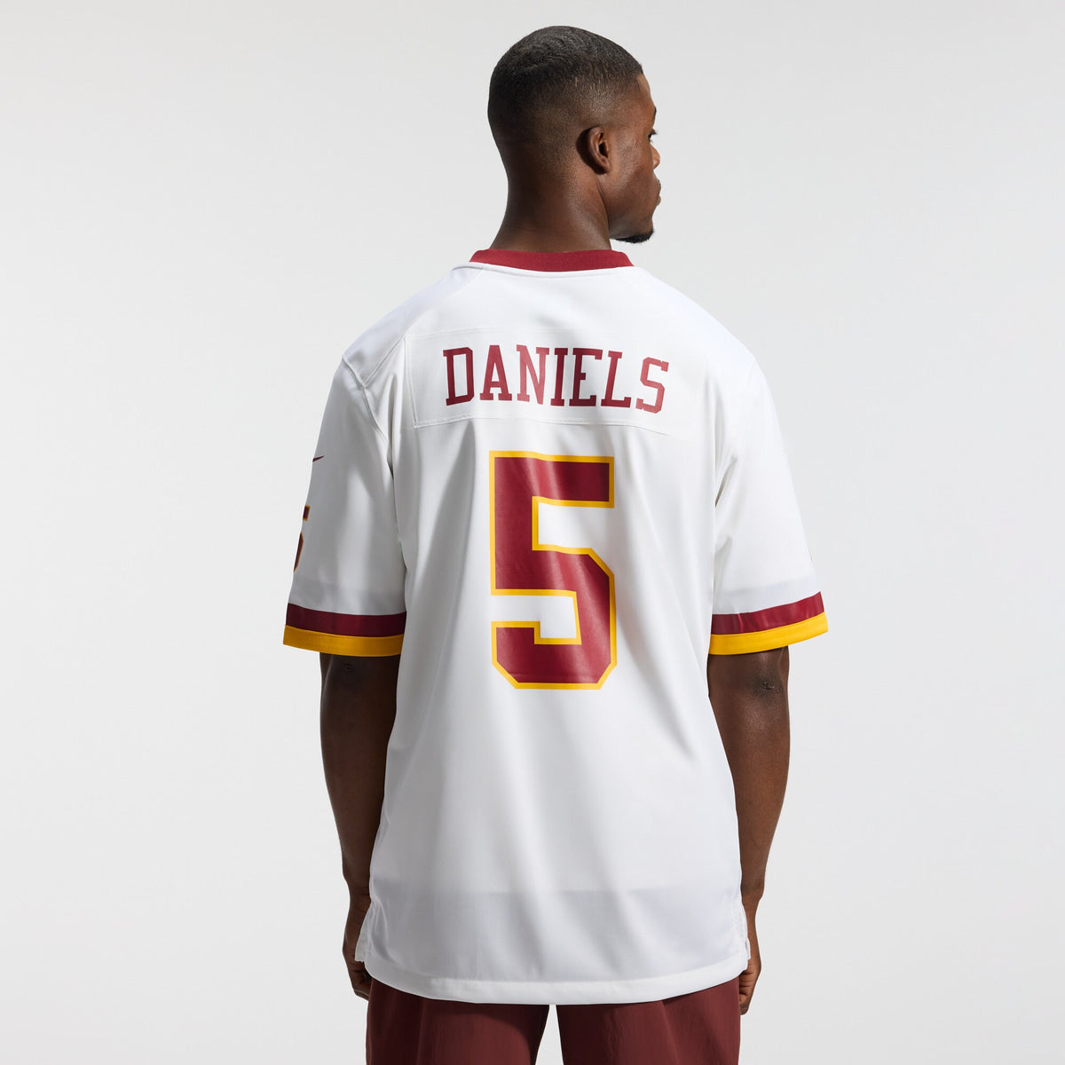 Washington Commanders Jayden Daniels Nike White Game Super Bowl Era Jersey