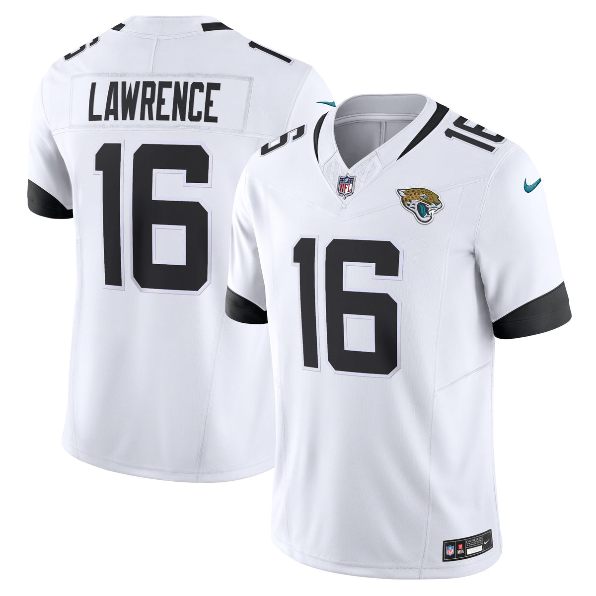 Jacksonville Jaguars Trevor Lawrence Nike White Vapor F.U.S.E. Limited Jersey