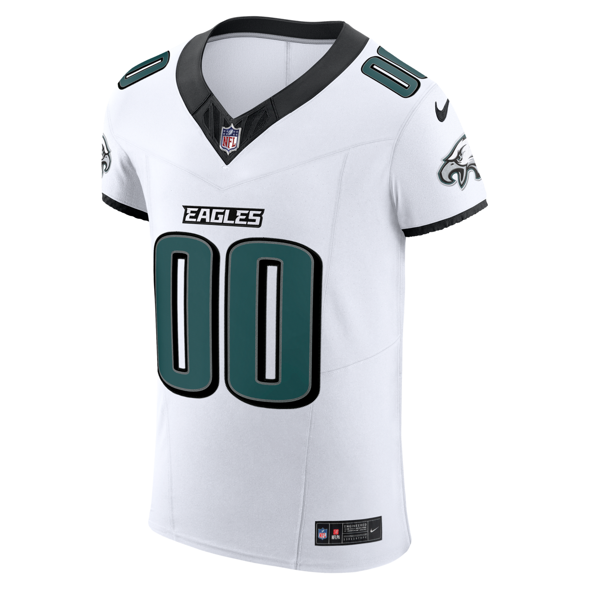 Philadelphia Eagles Nike White Vapor F.U.S.E. Elite Custom Jersey