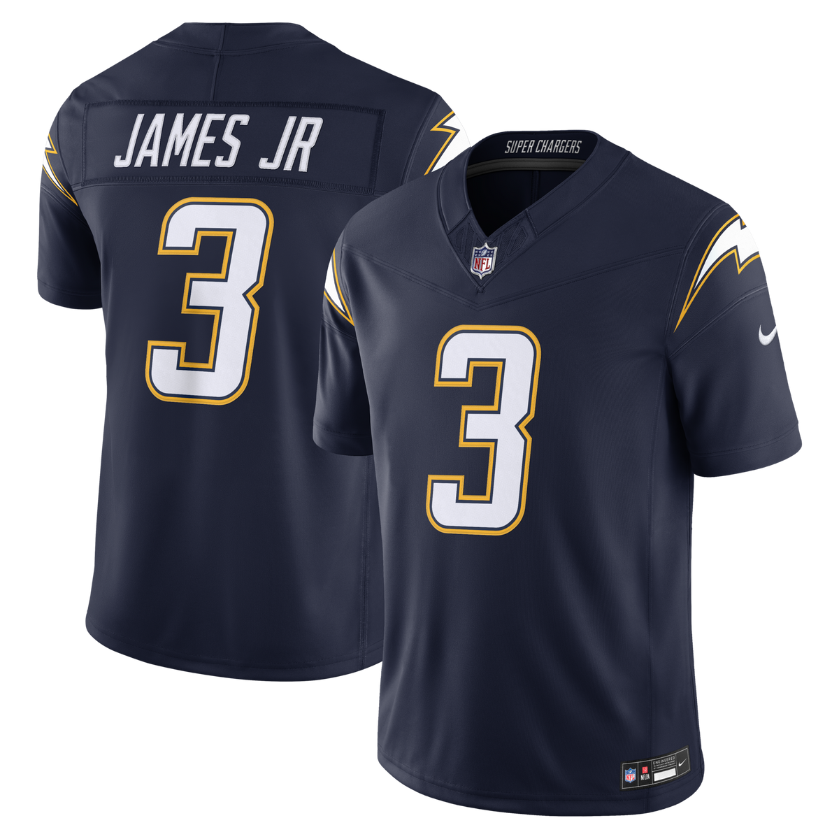 Los Angeles Chargers Derwin James Jr. Nike Navy Alternate Super Chargers Vapor F.U.S.E. Stitched Limited Jersey