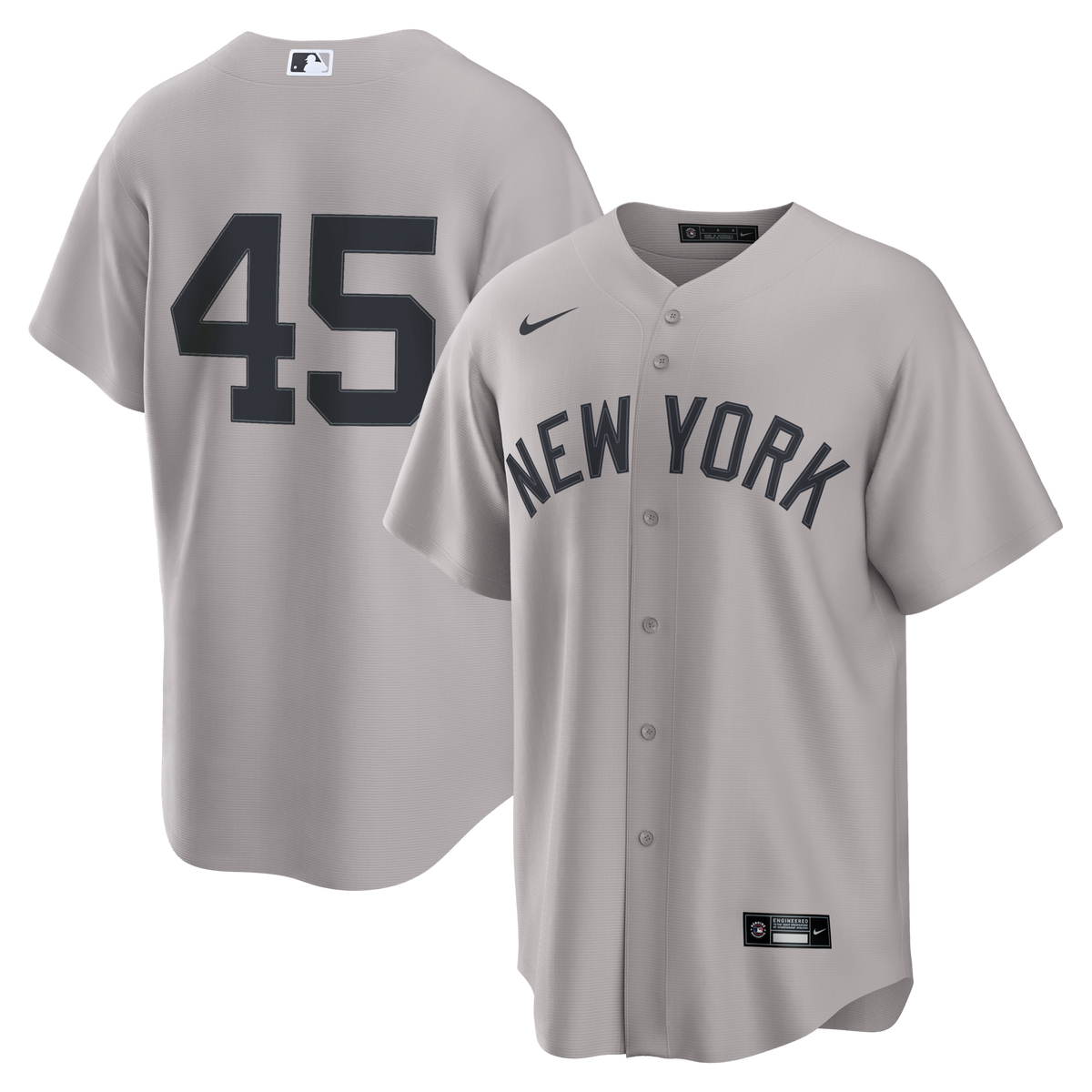 New York Yankees Gerrit Cole Nike Gray Road Replica Jersey
