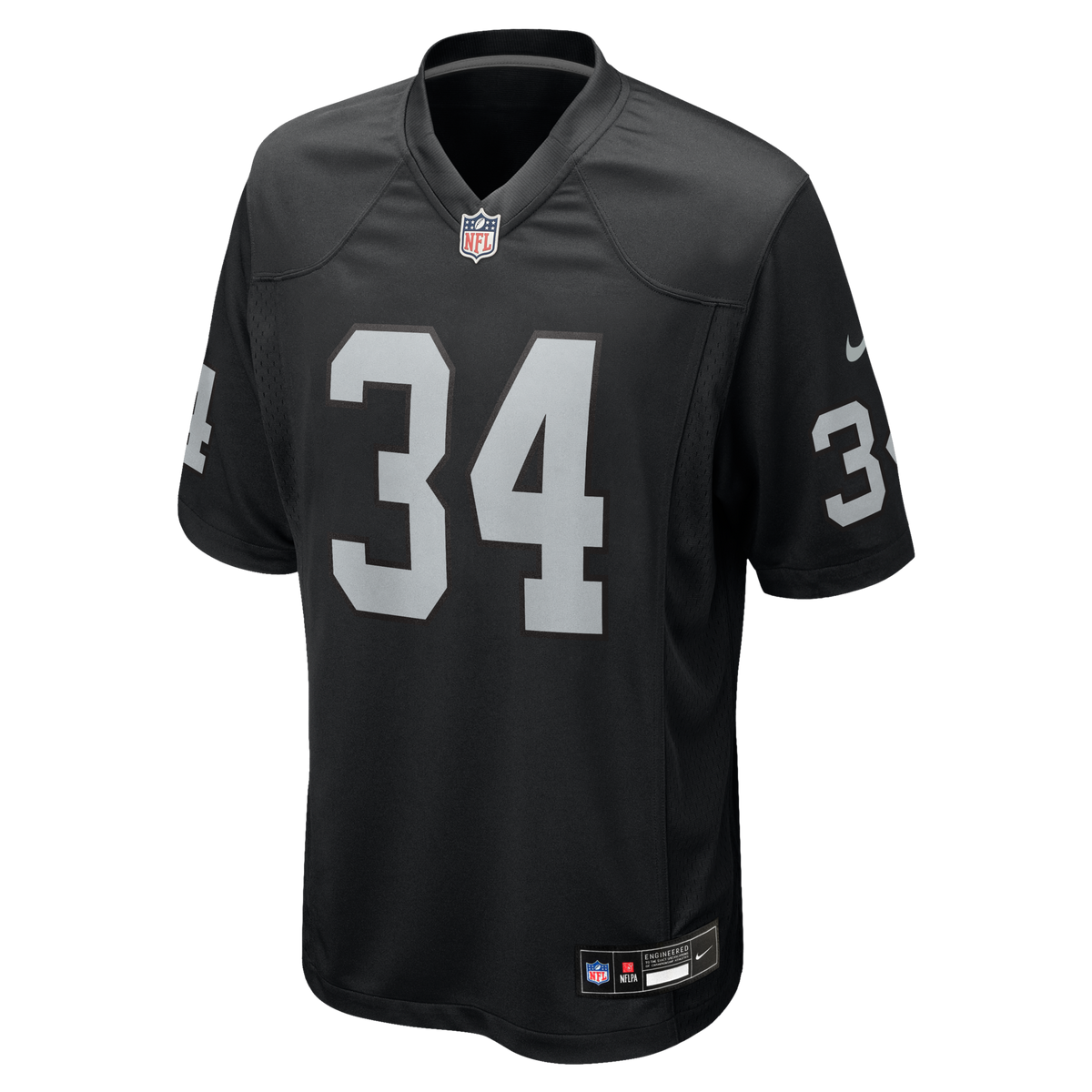 Las Vegas Raiders Bo Jackson Nike Black Game Retired Player Jersey
