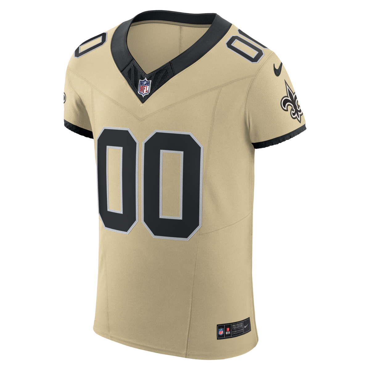 New Orleans Saints Nike Gold Alternate Vapor F.U.S.E. Elite Custom Jersey