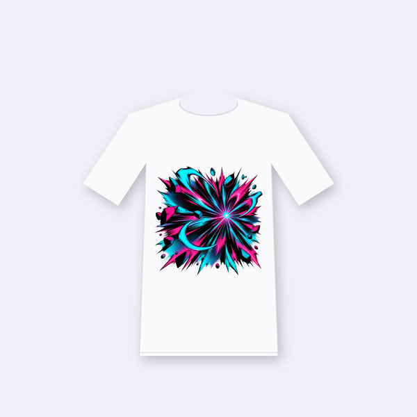 Impact original anime-inspired graphic on a white oversize tee