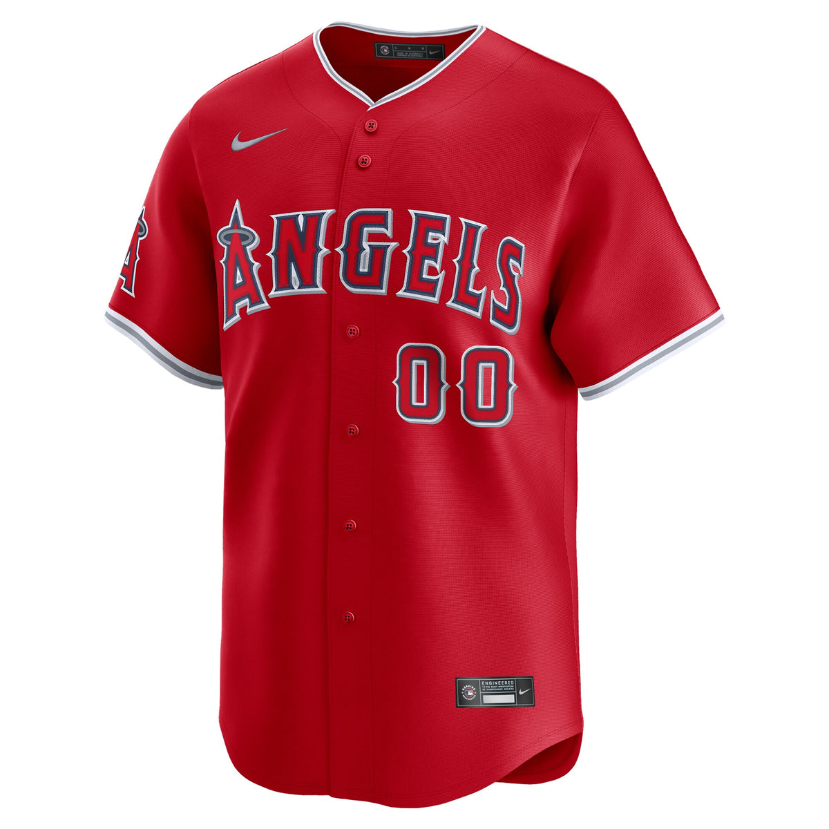 Los Angeles Angels Nike Red Alternate Limited Custom Jersey